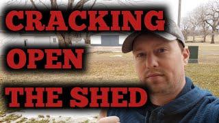 Scott Family Farms Episode 1. Opening the farm shed! Cold starting some equipment!