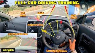 Full Car driving training & Perfect left side judgement in 20 Minutes @rakeshdrivingtricks