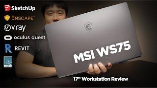 MSI WS75 Workstation Laptop Review - Testing for 3D Modeling, Rendering, and VR