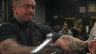 Aarron Lambo & Lee Priest training at Old School Jim's