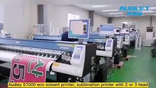 Audley S7000 eco solvent sublimation printer with 2 or 3 head