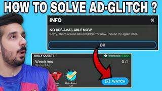 How to solve AD-GLITCH in fc mobile ?