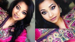 EID MAKEUP TUTORIAL | 2015 | GOLD GLITER SMOKEY