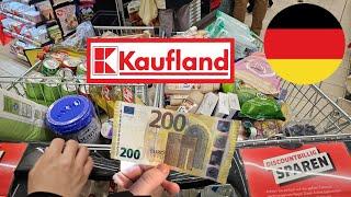  200€ Grocery shopping  at Kaufland in Germany with prices (weekly food budgets for a family