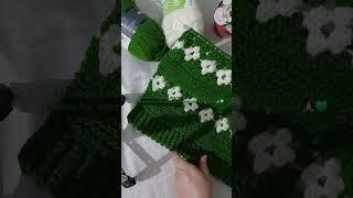 Tığişi ve şişle örülen,kolay mevsimlik bir hırka  #elemegim #crochet #keşfetbeniöneçıkar  #tığişi