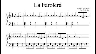 La Farolera (Traditional Children's Song) - Piano Solo - Sheet Music