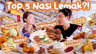 Top 5 Nasi Lemak Around Singapore?! | Adventure Of The Day Ep 16