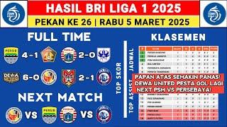 Hasil Liga 1 2025 - Persib vs Persik - Klasemen Liga 1 2024 Terbaru Hari Ini - Liga 1 Indonesia