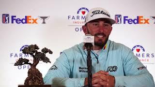 Max Homa Saturday Winner Presser 2023 Farmers Insurance Open © PGA Tour