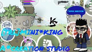 Trickle boy vs [TRL]MINI*KING|Mini militia classic gameplay|Trickle boy gaming