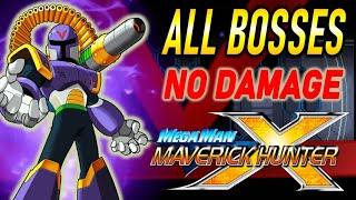 Megaman Maverick Hunter X (VILE) All Bosses (No damage) Hard Mode