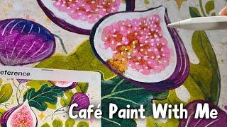 Stylizing Tips + Drawing in Café // Procreate Watercolor  Solo Artist Date // Creative Self Care ️