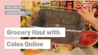 Coles Australia Grocery Haul | her ordinary mum