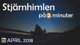 Stjärnhimlen april 2018