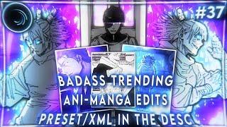 Trending manga edits || preset/xml || alight motion || #37