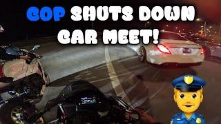 Cop Shuts Down Car Meet - Yamaha R1