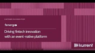 Driving fintech innovation with an event-native data platform