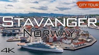 Stavanger, Norway - City Tour & Drone, 4k