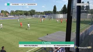 Goal Hamza Anhari MSV Duisburg U19 vs Paderborn  -Bundesliga U19 24.08.2022-