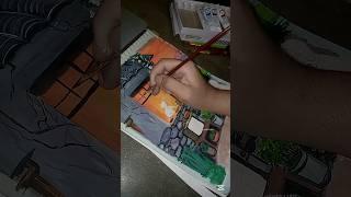 Easy Watercolour painting tutorial#tutorial#millionviews#gouachepainting#Ruralvibes#art#aesthetic
