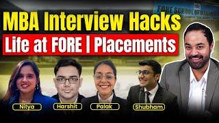 FORE Students Tips to Crack MBA BSchool Interviews | Life at FORE | Placement Highlights