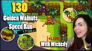 130 Golden Walnuts Speed Run | Live With Wickedy