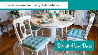 How to Measure Dining Chairs for Dining Chair Cushions from Barnett Home Decor