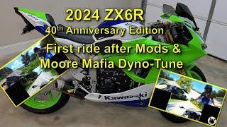 2024 ZX6R 40th AE: First ride after Mods & Moore Mafia Dyno-Tune