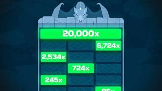 I tried a "20,000X DRAGON TOWER STRATEGY" on stake..