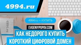 Как недорого купить короткий цифровой домен в зоне .ru