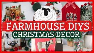 FARMHOUSE CHRISTMAS DIY DECOR  | RUB ON TRANSFER CRAFTS FOR 2024