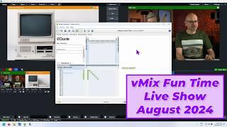 vMix Fun Time Live Show August 2024 Recording. News, Dante Demo and Q+A.