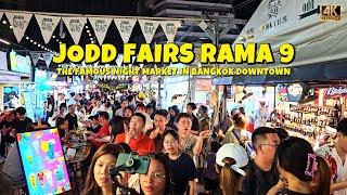 Jodd Fairs Night Market: Lights, Food, Action Night Market Delights | Bangkok, Thailand |4K