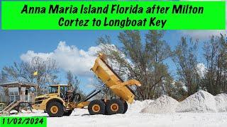 2024 11 02 Anna Maria Island Florida USA after Milton 03: Cortez to Longboat