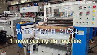 Wintech stretch film machine,1250mm 3 layer casting stretch film machine,3 screw lldpe cling film