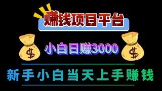 2024最新网上赚钱项目，在家用手机兼职副业轻松日赚3000元