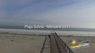 Plaja Sulina - filmare aeriana (februarie 2017) full HD