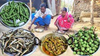 fig cooking and river small EEL FISH CURRY with DRUMSTICK|village style cooking|parents cooking
