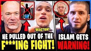 BREAKING! UFC Fighter PULLS OUT of UFC 316 MAIN CARD FIGHT! Charles Oliveira REACTS! Islam Makhachev