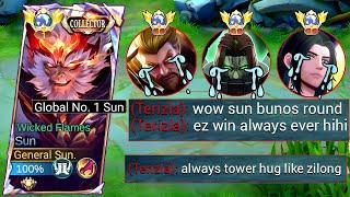 100% SUN BEST BUILD AND EMBLEM IN EXP LANE 2024 (auto win)