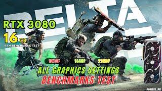 Delta Force Hawk Ops | All Graphics Settings Benchmarks | RTX 3080 | 4K