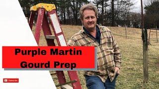 Purple Martin Gourd Prep