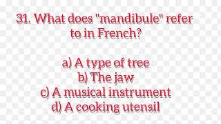 Quiz : Test your knowledge on rare and difficult french words.