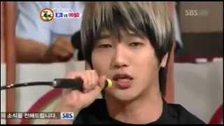 Yesung VS Brian Joo - funny air gas mic