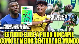 ESTUDIO ELIGE A PIERO HINCAPIE COMO EL MEJOR CENTRAL DEL MUNDO! MOISES CAICEDO EN 11 IDEAL PREMIER