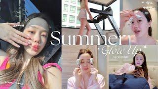 [SUB] GLOW UP transformation for summer| ตัดผม ‍️,  nails day, skincare ,workout l Beamsareeda