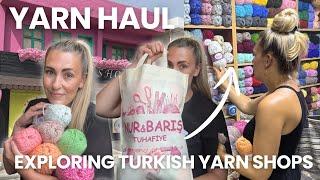 Exploring Turkish Yarn Shops + Massive Yarn Haul! Yarn Shopping in Marmaris, Turkey!
