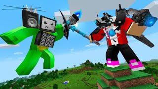 JJ TITAN CAMERAMAN vs Mikey TV MAN TITAN in Minecraft! - Maizen