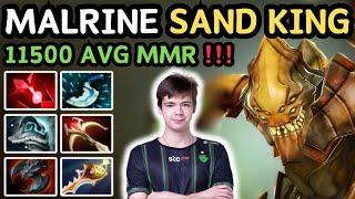  RANK 4 Malrine SAND KING Midlane Highlights  1338 XPM Daedalus Build - Dota 2