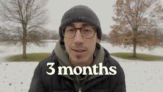 three months on youtube